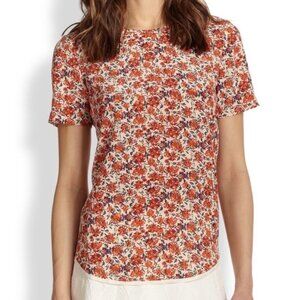 Rebecca Taylor | Cute Floral Print Silk Blouse